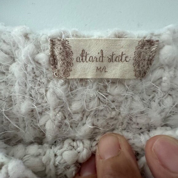 Allard State M/L Multicolor Striped Textured Sweater - Picture 3 of 9